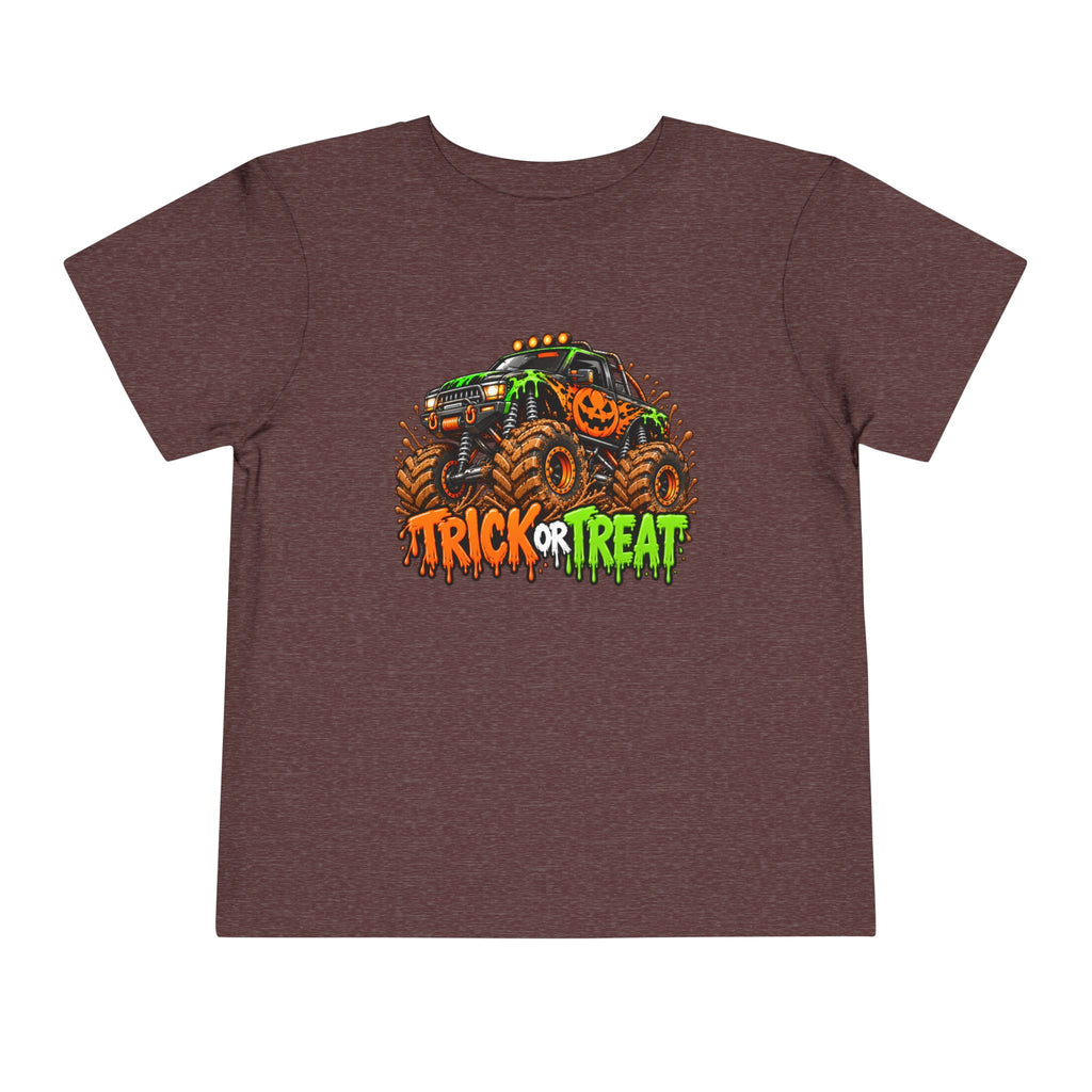 Trick or Treat Monster Truck Toddler Kids Halloween Sweatshirt | Cozy Chaos Kid 🎃🏁👻