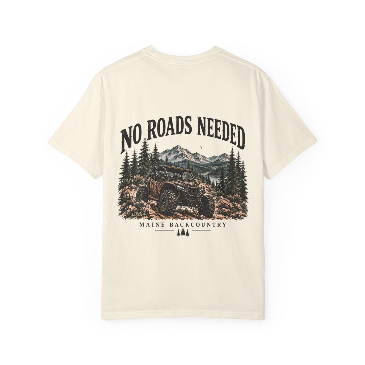 No Roads Needed – Maine Backcountry Adventure Tee | Cozy Chaos Co.