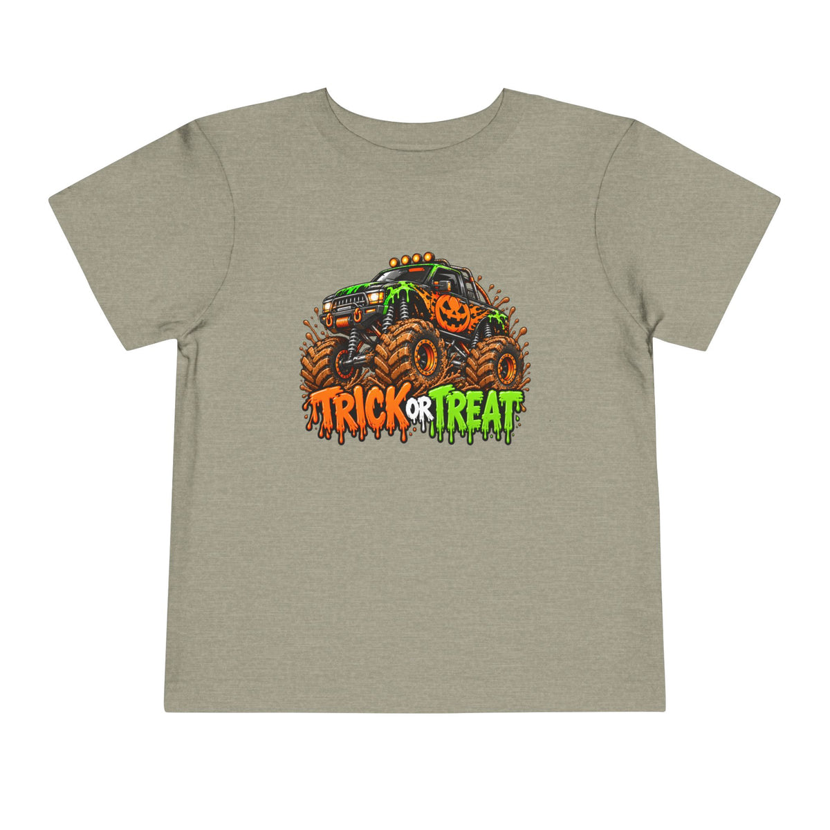 Trick or Treat Monster Truck Toddler Kids Halloween Sweatshirt | Cozy Chaos Kid 🎃🏁👻