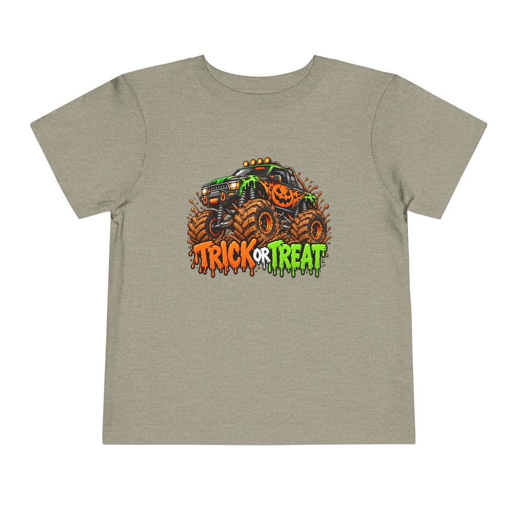 Trick or Treat Monster Truck Toddler Kids Halloween Sweatshirt | Cozy Chaos Kid 🎃🏁👻