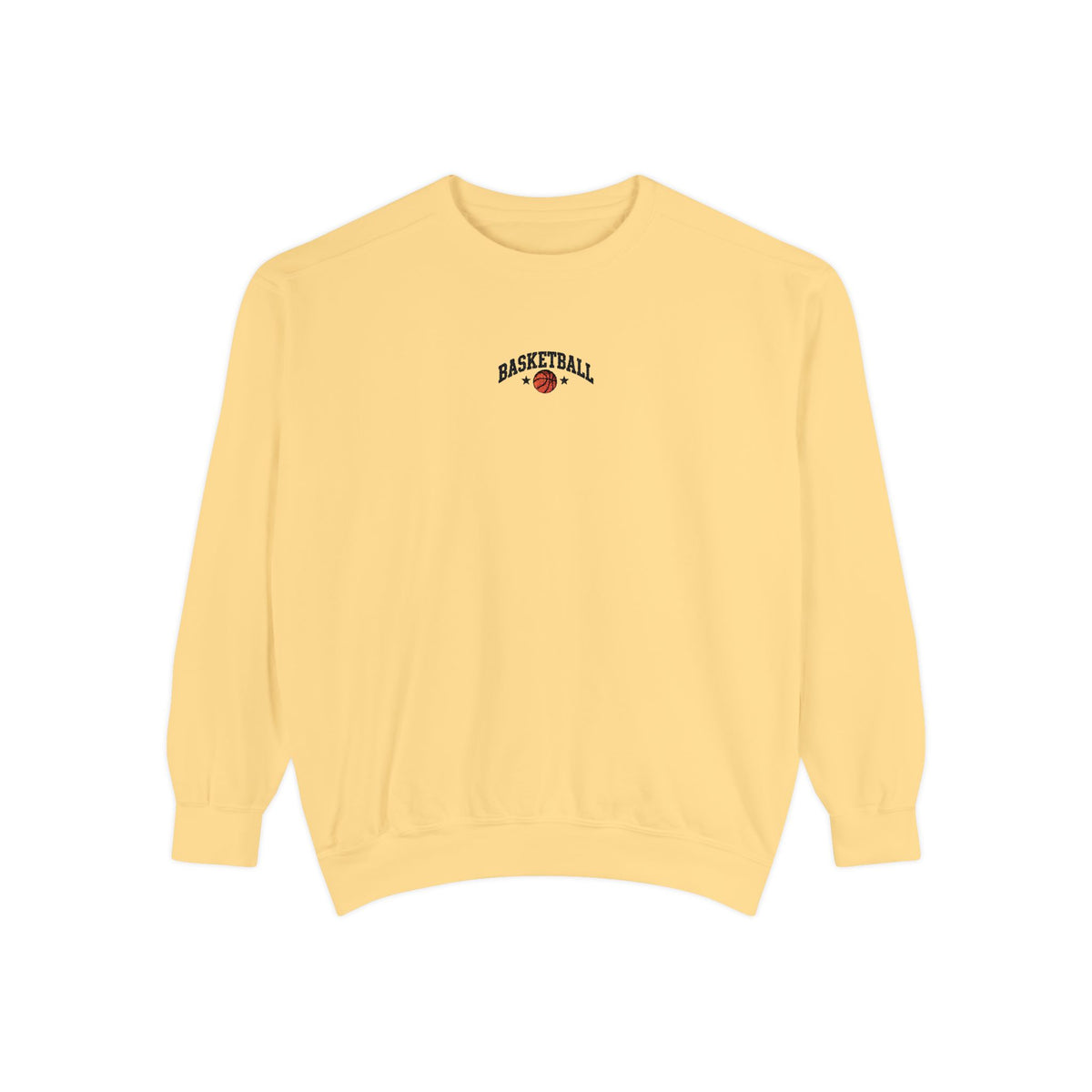 Basketball Embroidery-Look Crewneck Sweatshirt 🏀