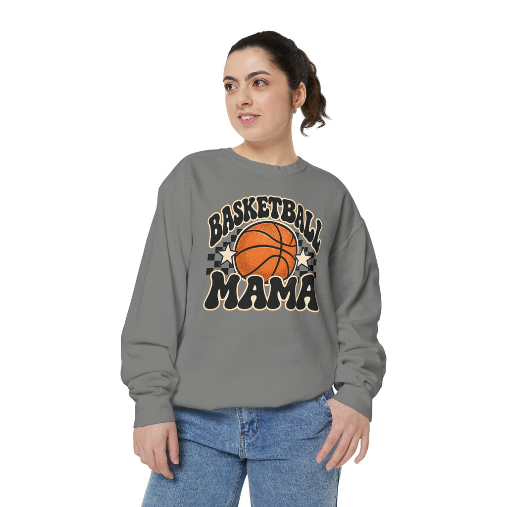 Basketball Mama Retro Game Day Crewneck Sweatshirt 🏀