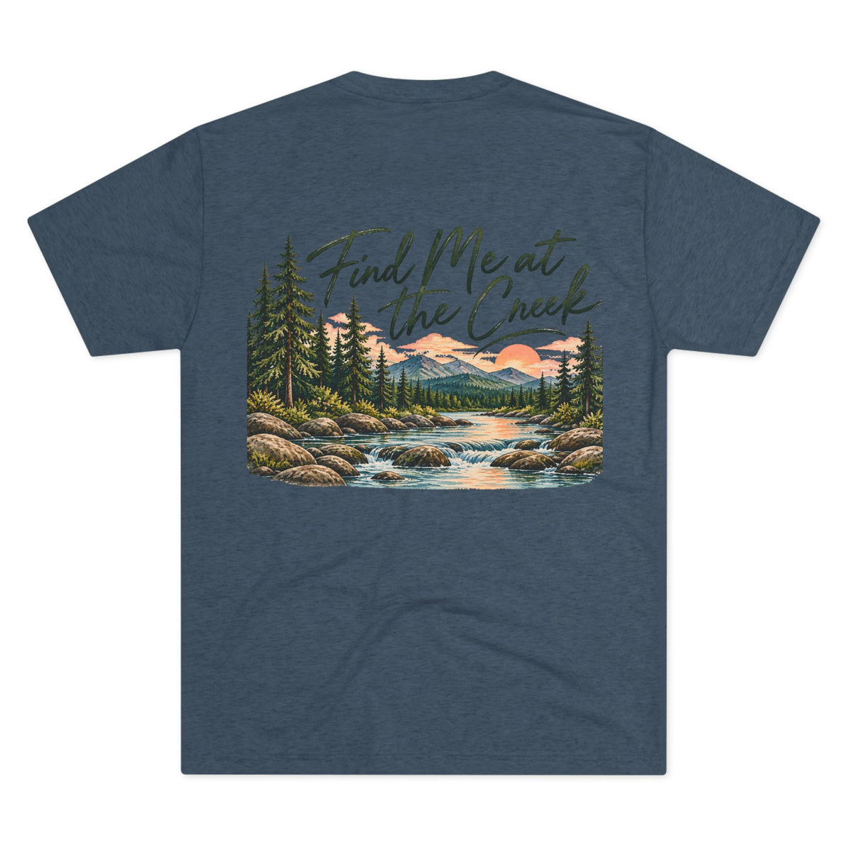 Find Me at the Creek – Maine Outdoors Graphic Tee 🌲