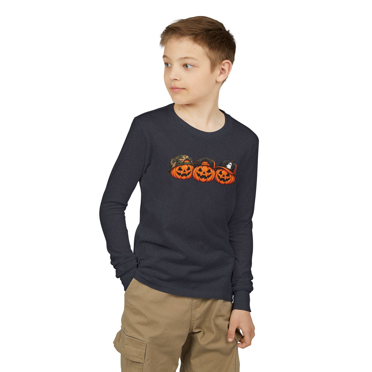 Cool Pumpkin Crew Kids Halloween Sweatshirt | Cozy Chaos Kid 🎃🧢👻