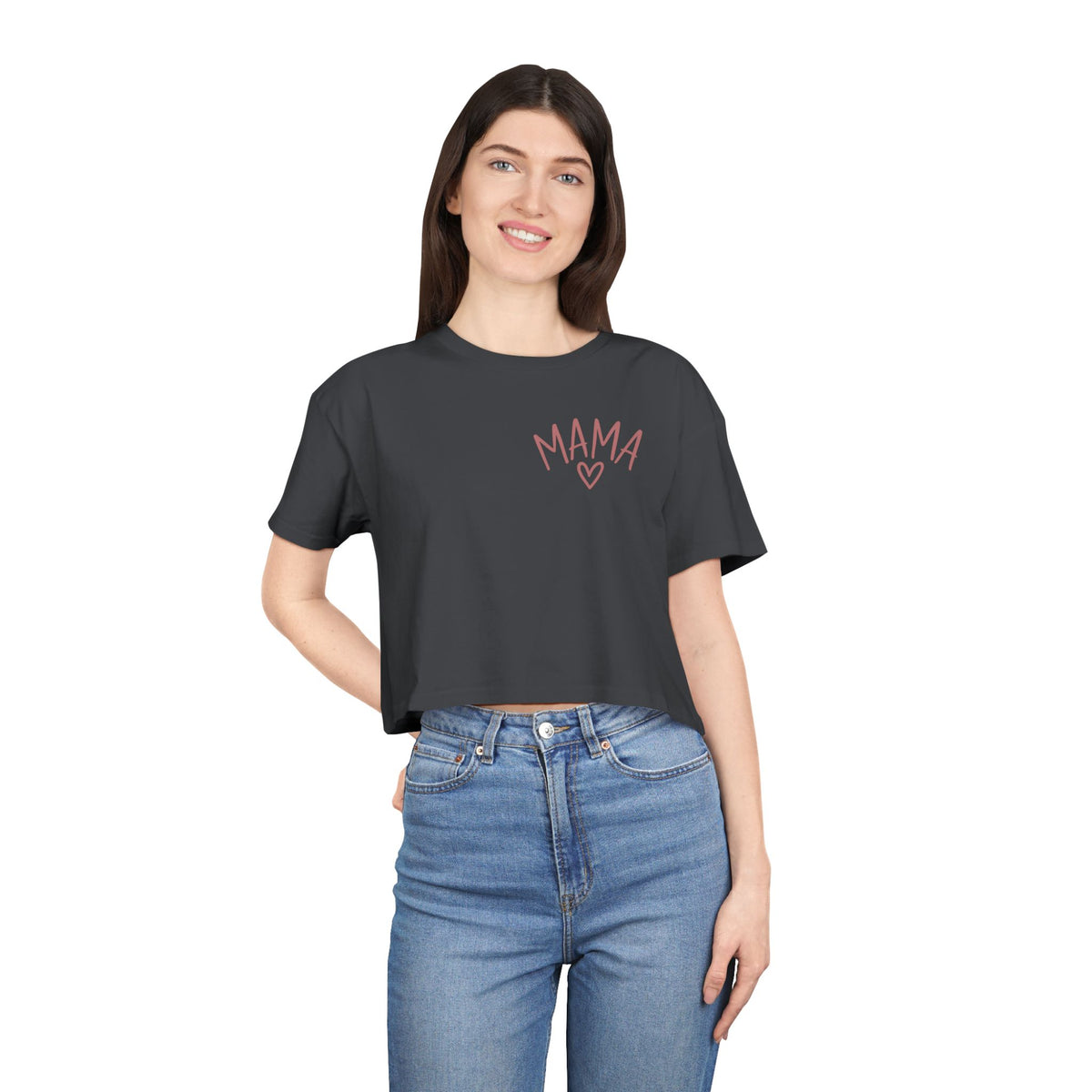 Women's Raising Babies & Building Dreams Crop Tee