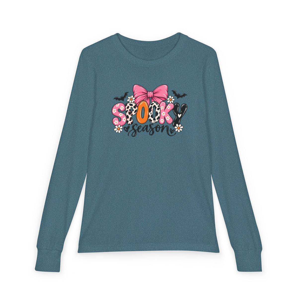 Spooky Season Bow Kids Halloween Sweatshirt | Cozy Chaos Kid