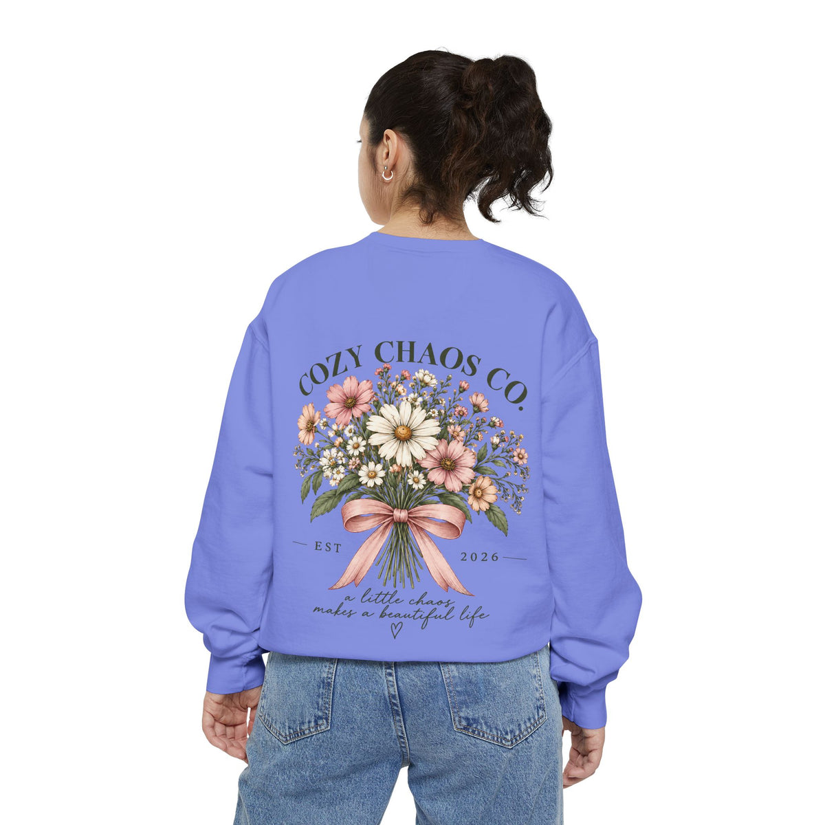 Cozy Chaos Co. Vintage Wildflower Sweatshirt 🤍