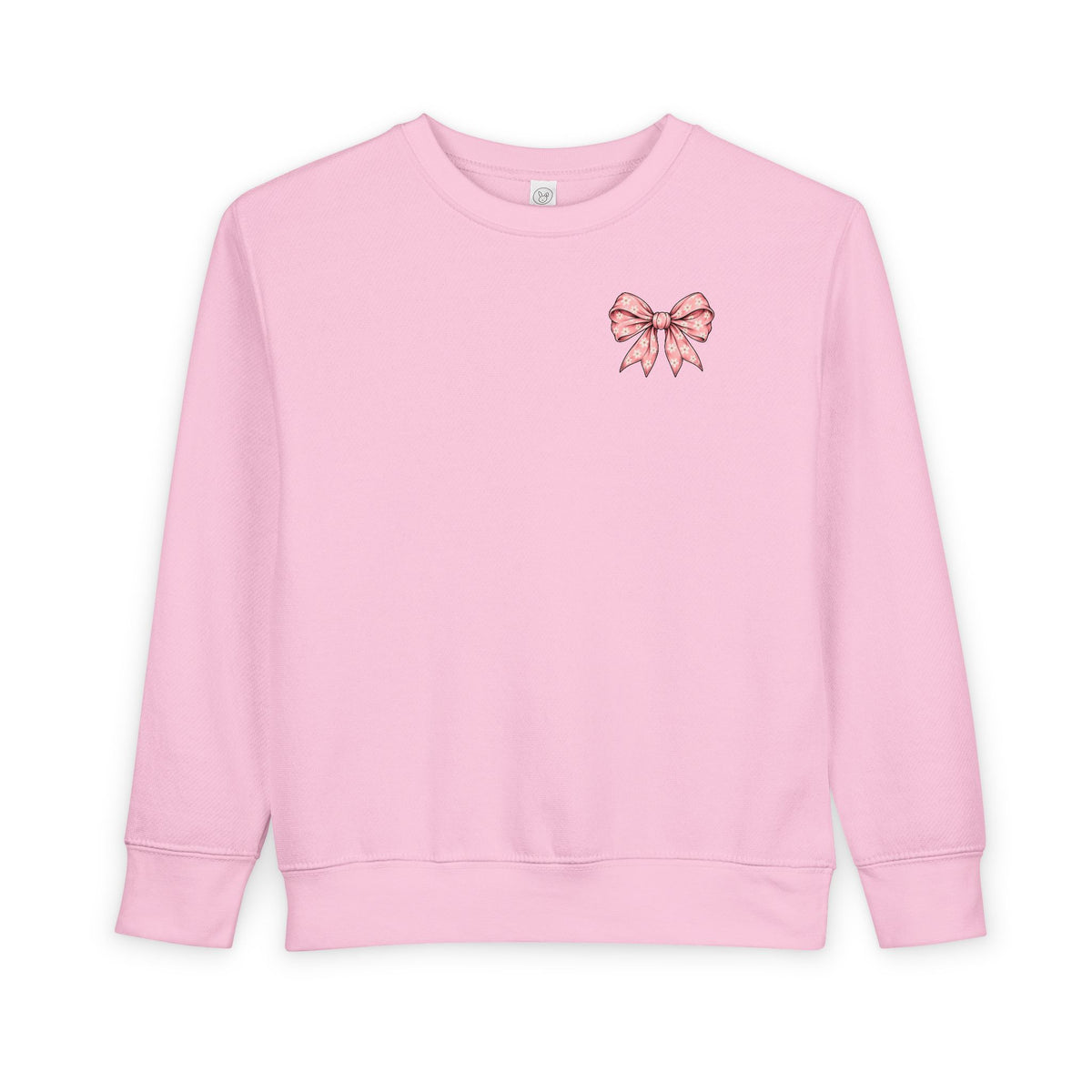 Cozy Chaos Kid Floral Bow Toddler Sweatshirt | Cozy Chaos Co.