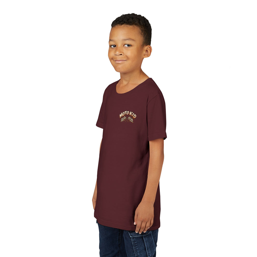 Moto Kid Motocross Tee | Dirt Bike Racing Kids Shirt | Cozy Chaos Co. 🏁🏍️⚡