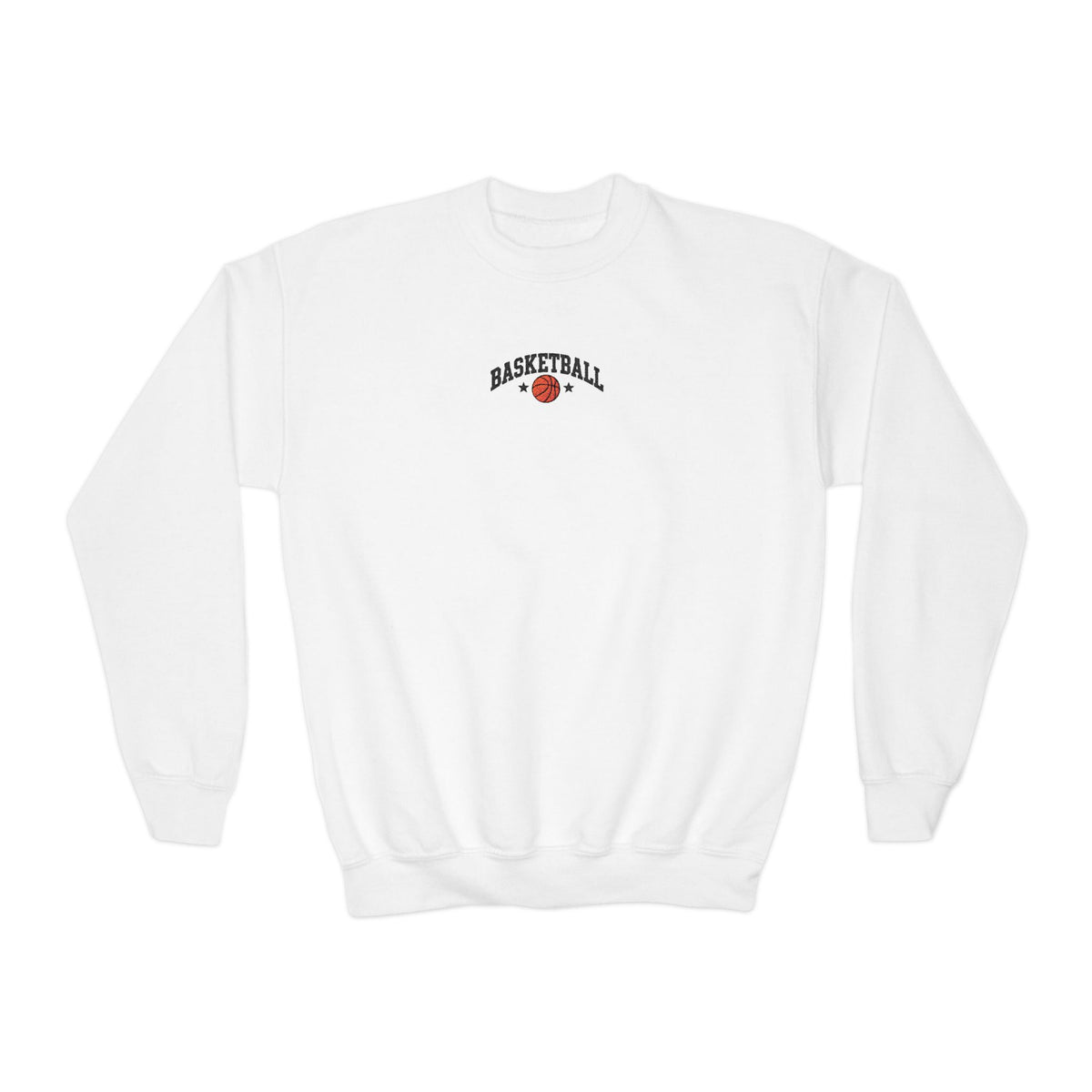 asketball Embroidery-Look Youth Crewneck Sweatshirt 🏀