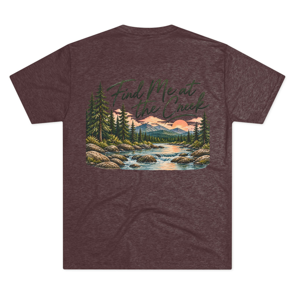 Find Me at the Creek – Maine Outdoors Graphic Tee 🌲