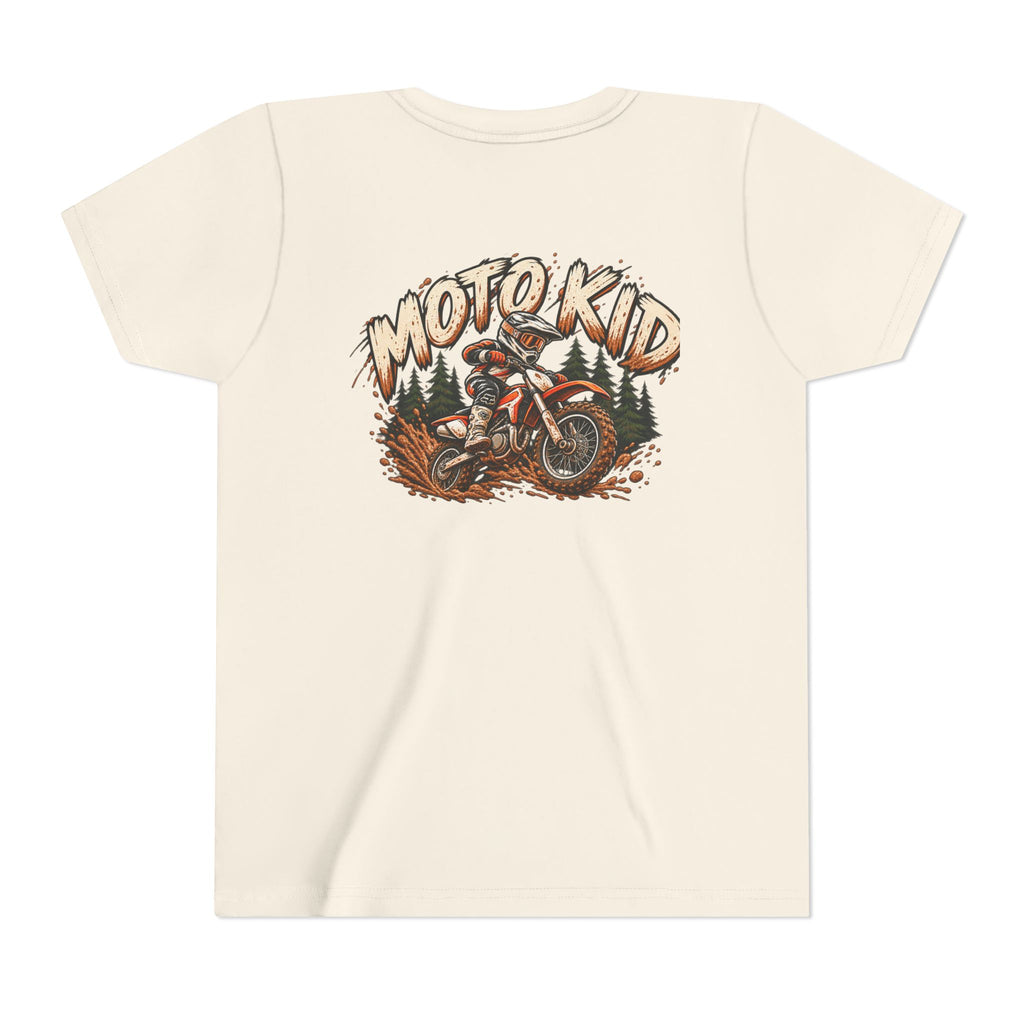 Moto Kid Motocross Tee | Dirt Bike Racing Kids Shirt | Cozy Chaos Co. 🏁🏍️⚡