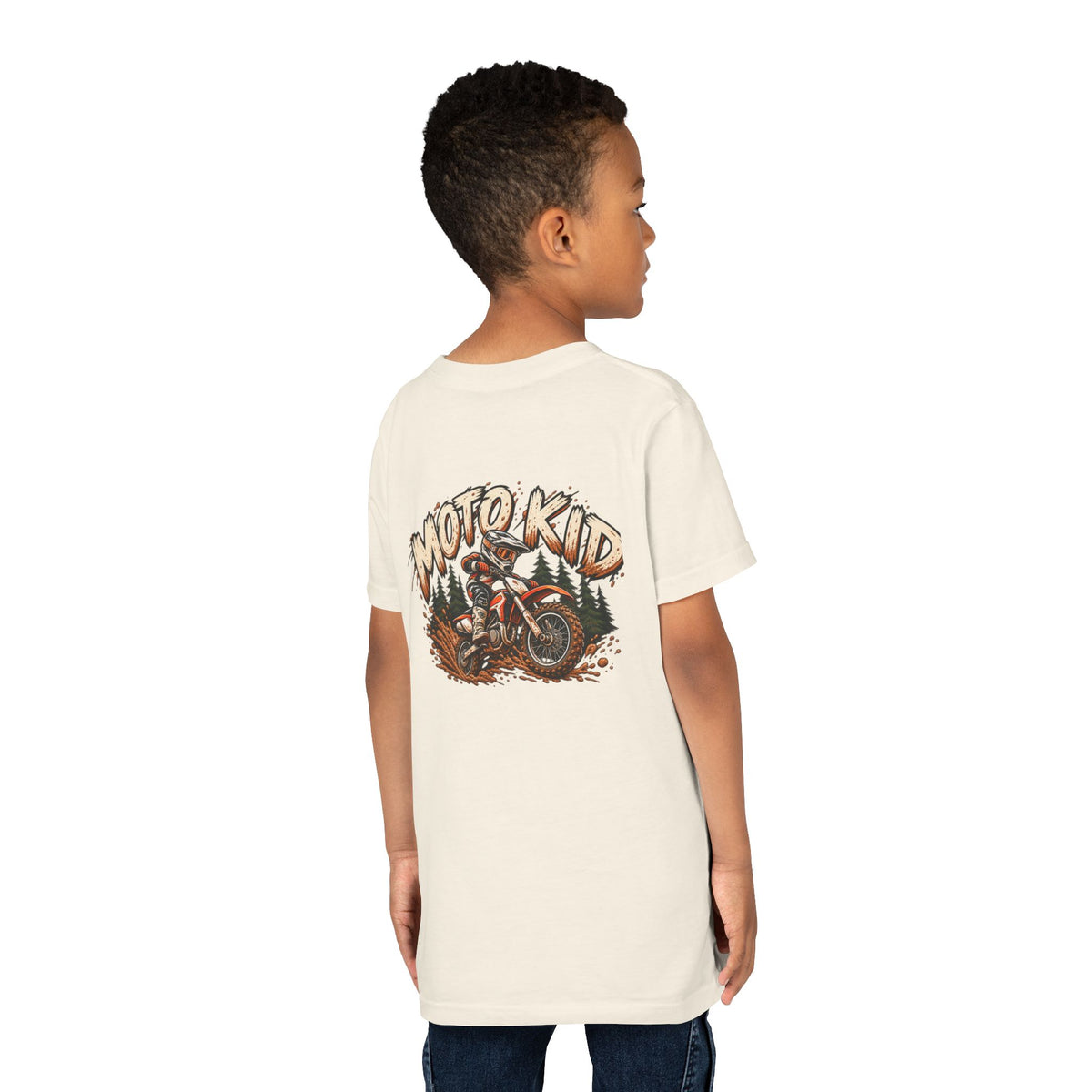 Moto Kid Motocross Tee | Dirt Bike Racing Kids Shirt | Cozy Chaos Co. 🏁🏍️⚡