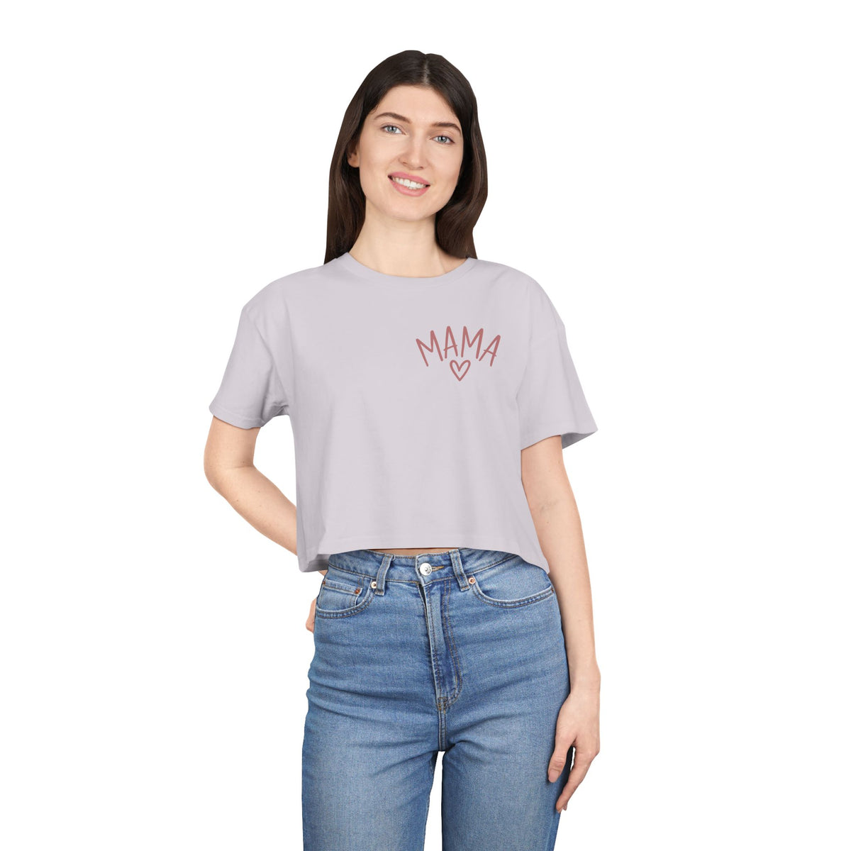 Women's Raising Babies & Building Dreams Crop Tee