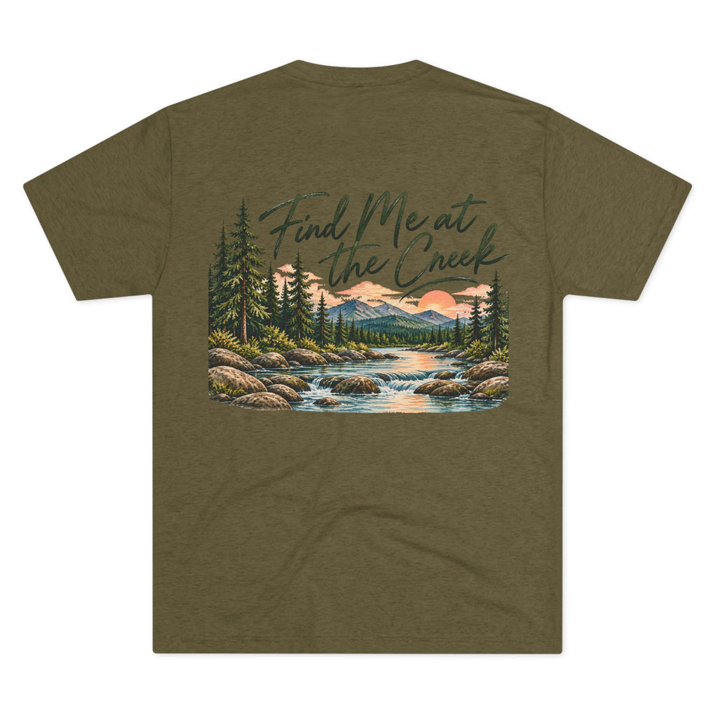 Find Me at the Creek – Maine Outdoors Graphic Tee 🌲