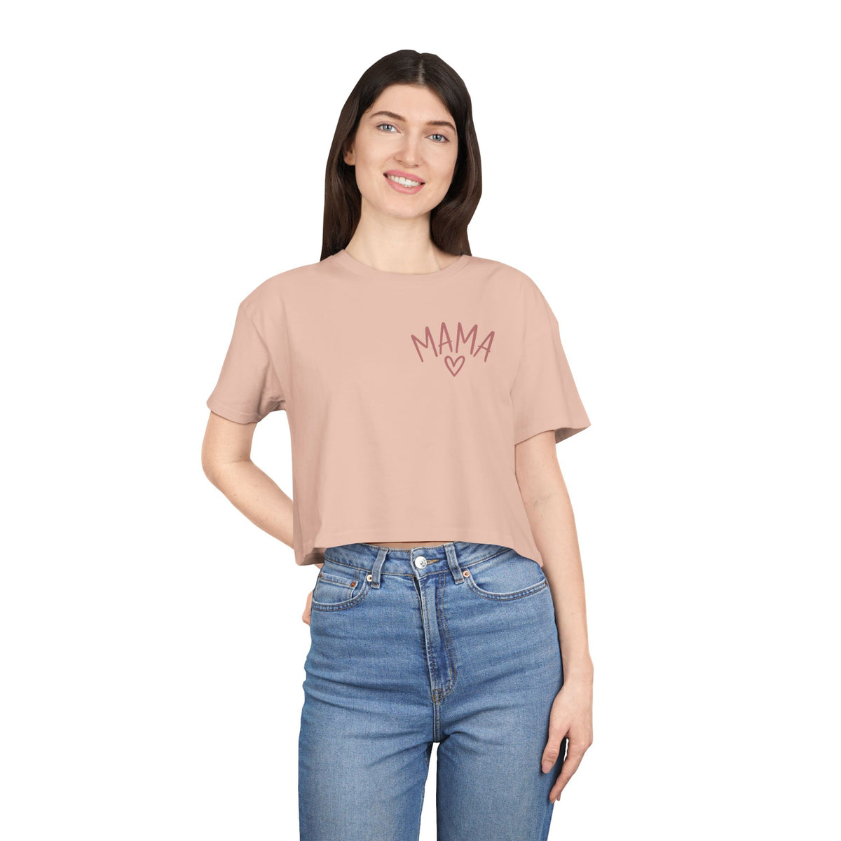 Women's Raising Babies & Building Dreams Crop Tee