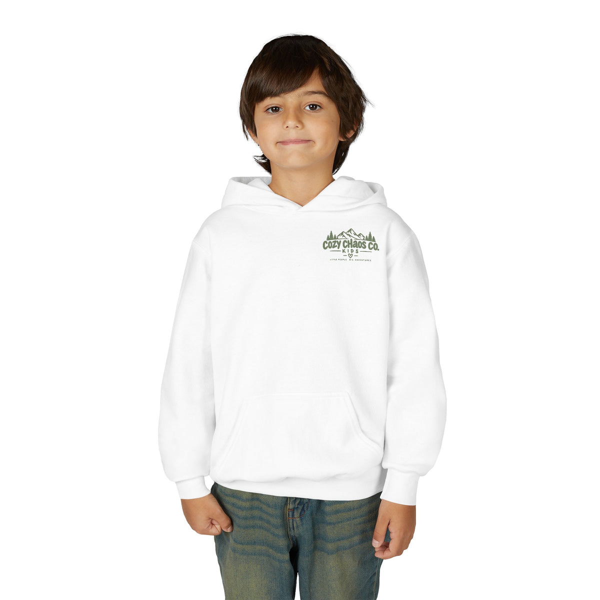 Maine Grown Kids Sweatshirt – Cozy Outdoor Pine Tree & Sunset Crewneck