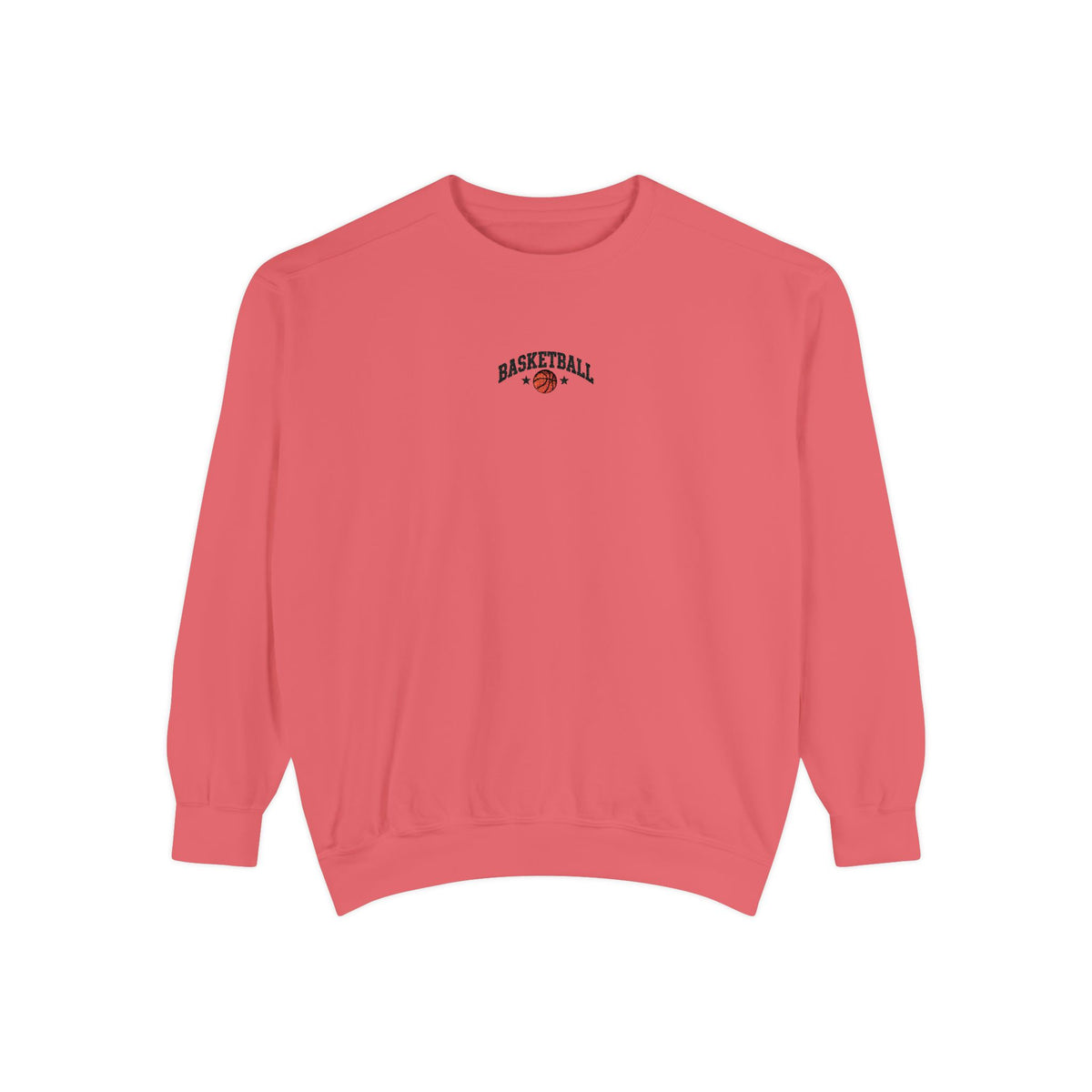 Basketball Embroidery-Look Crewneck Sweatshirt 🏀