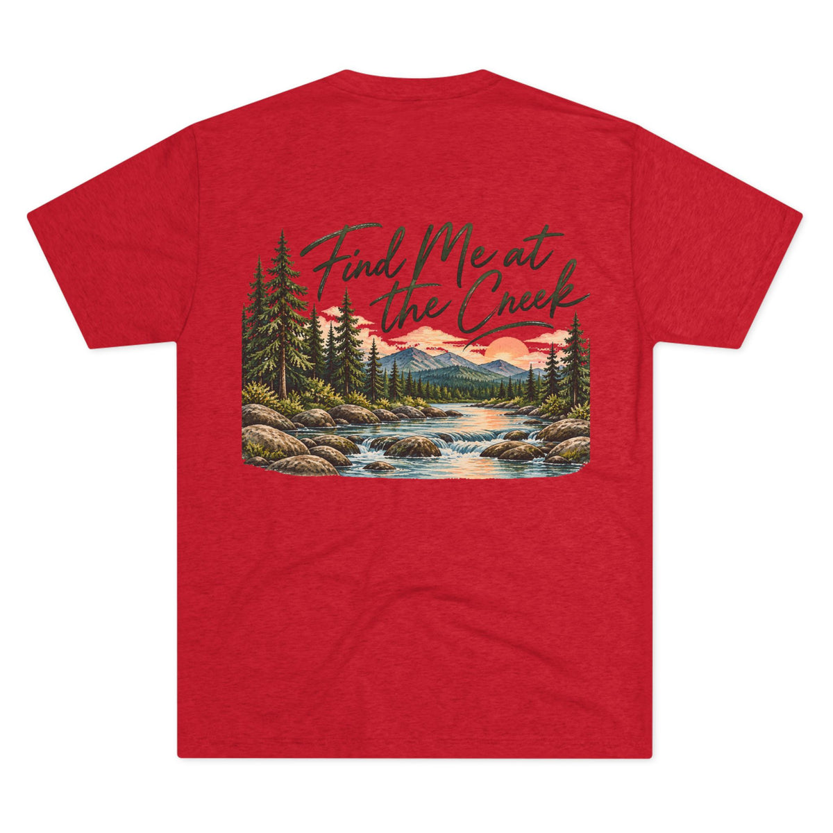 Find Me at the Creek – Maine Outdoors Graphic Tee 🌲