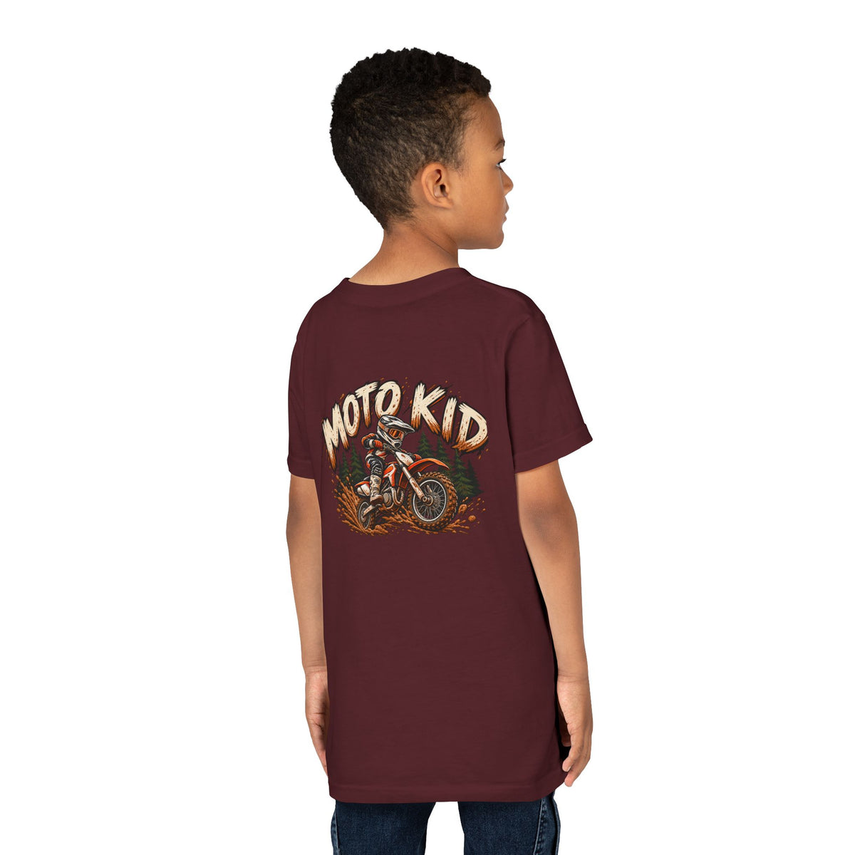 Moto Kid Motocross Tee | Dirt Bike Racing Kids Shirt | Cozy Chaos Co. 🏁🏍️⚡