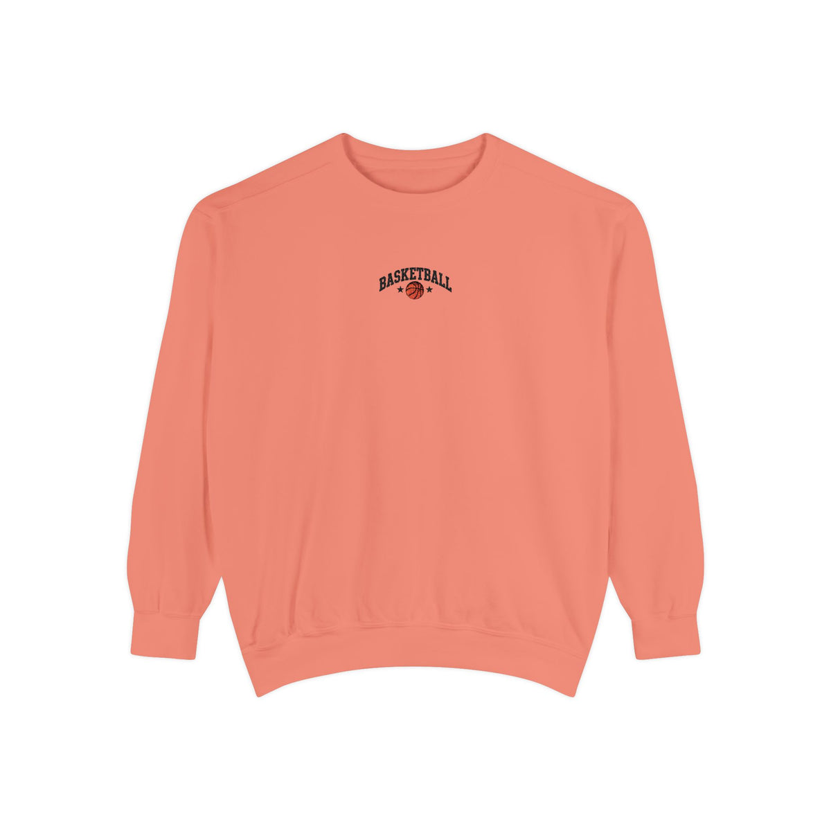 Basketball Embroidery-Look Crewneck Sweatshirt 🏀