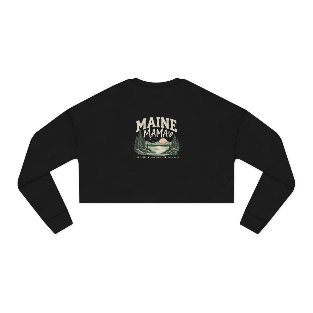 Women's Maine Mama Cropped Sweatshirt