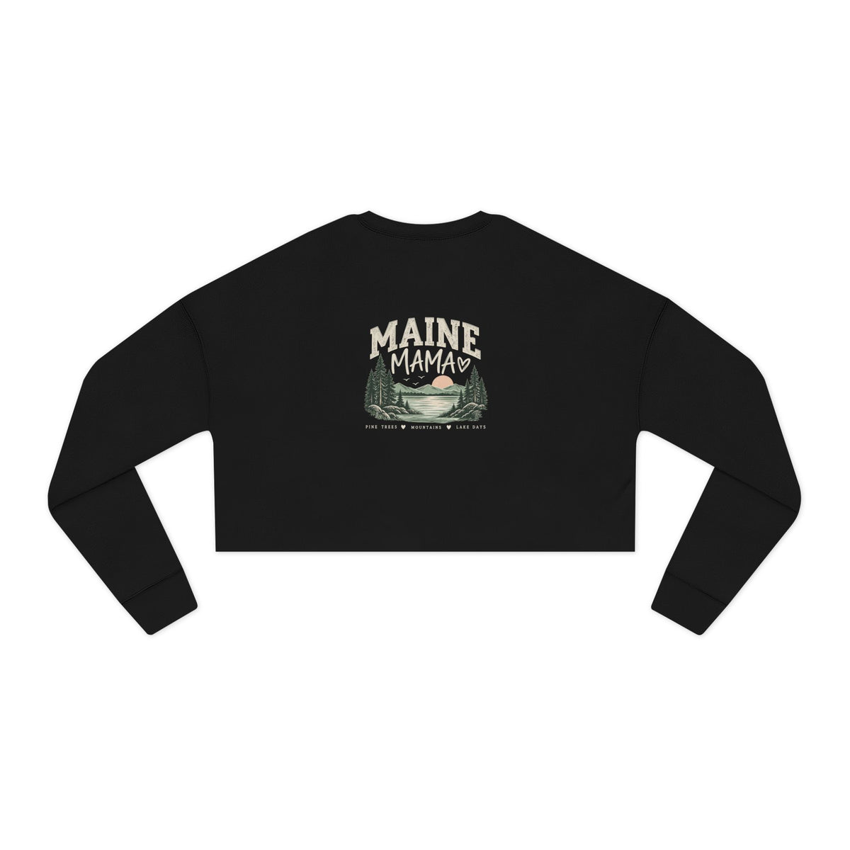 Women's Maine Mama Cropped Sweatshirt