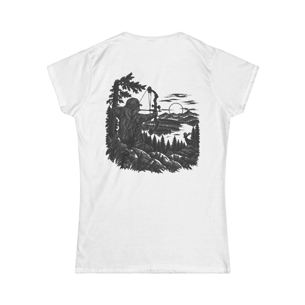 Maine Outdoors Bow Huntress Tee – Women’s Hunting T-Shirt | Cozy Chaos Co.
