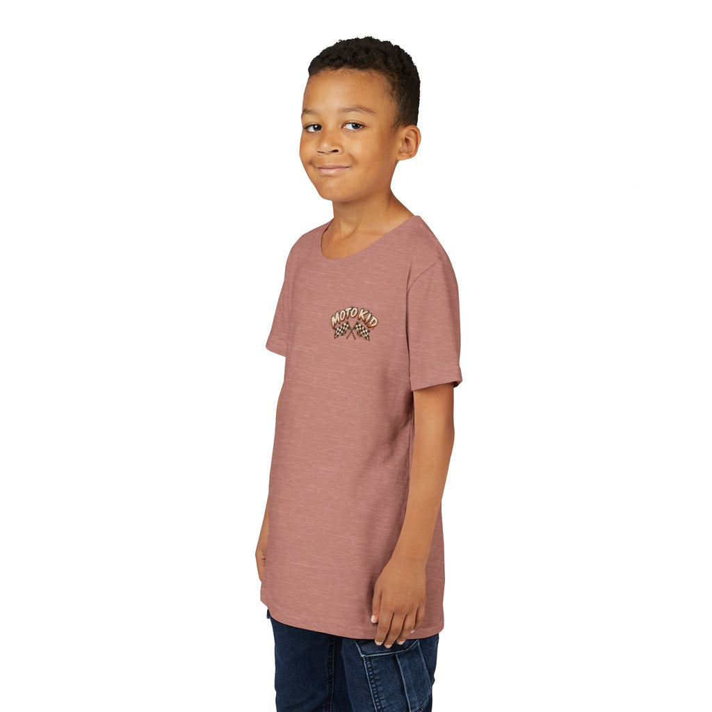 Moto Kid Motocross Tee | Dirt Bike Racing Kids Shirt | Cozy Chaos Co. 🏁🏍️⚡
