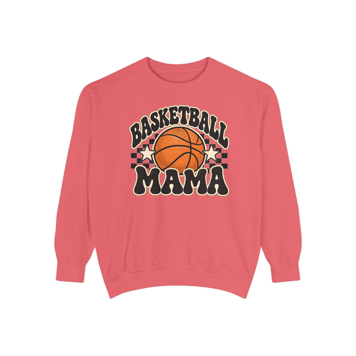 Basketball Mama Retro Game Day Crewneck Sweatshirt 🏀