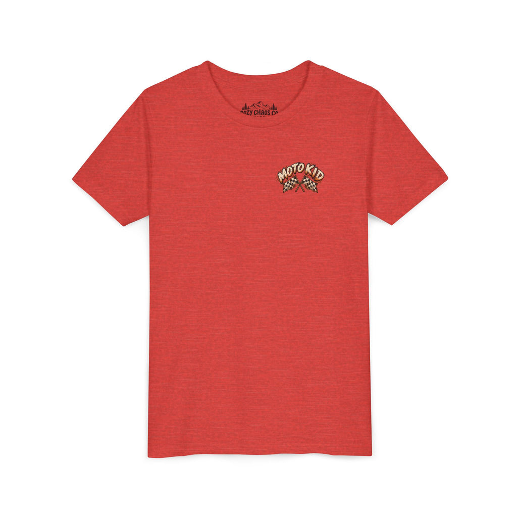 Moto Kid Motocross Tee | Dirt Bike Racing Kids Shirt | Cozy Chaos Co. 🏁🏍️⚡