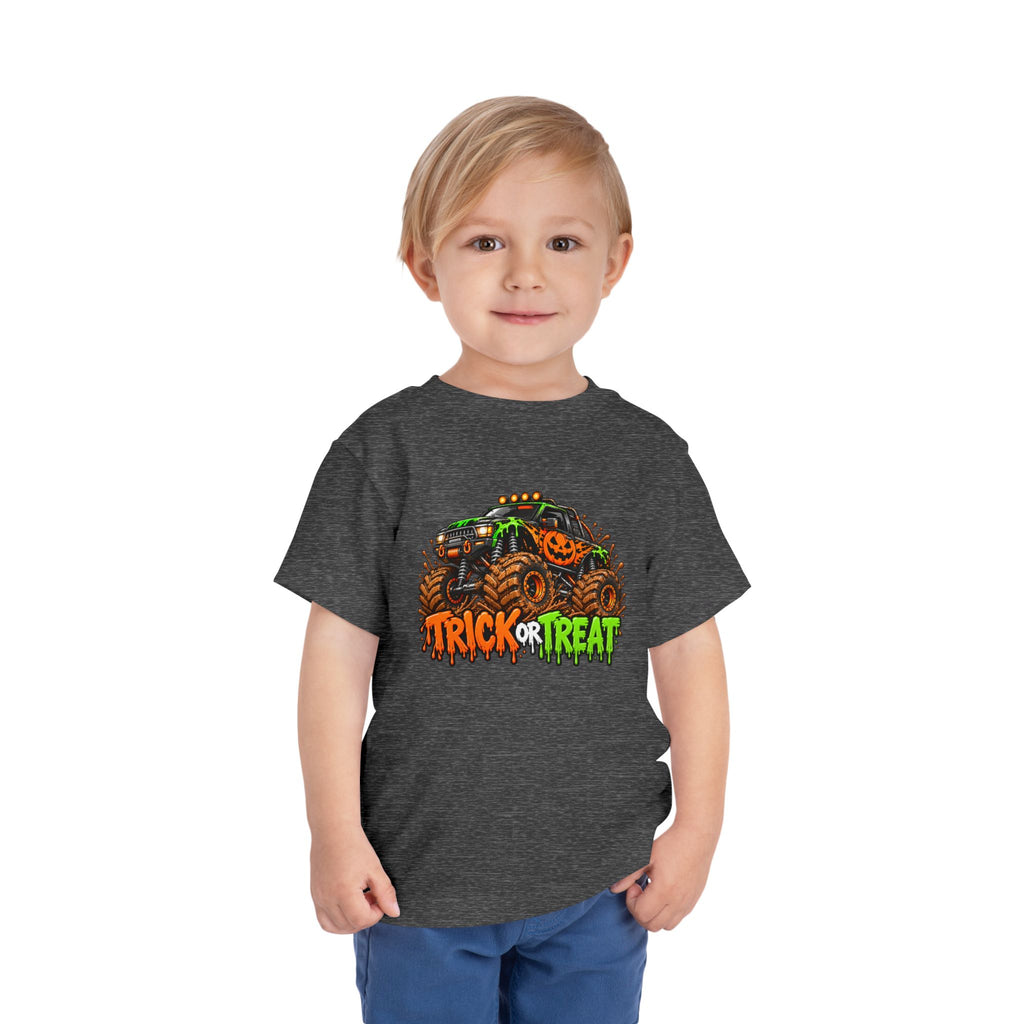 Trick or Treat Monster Truck Toddler Kids Halloween Sweatshirt | Cozy Chaos Kid 🎃🏁👻