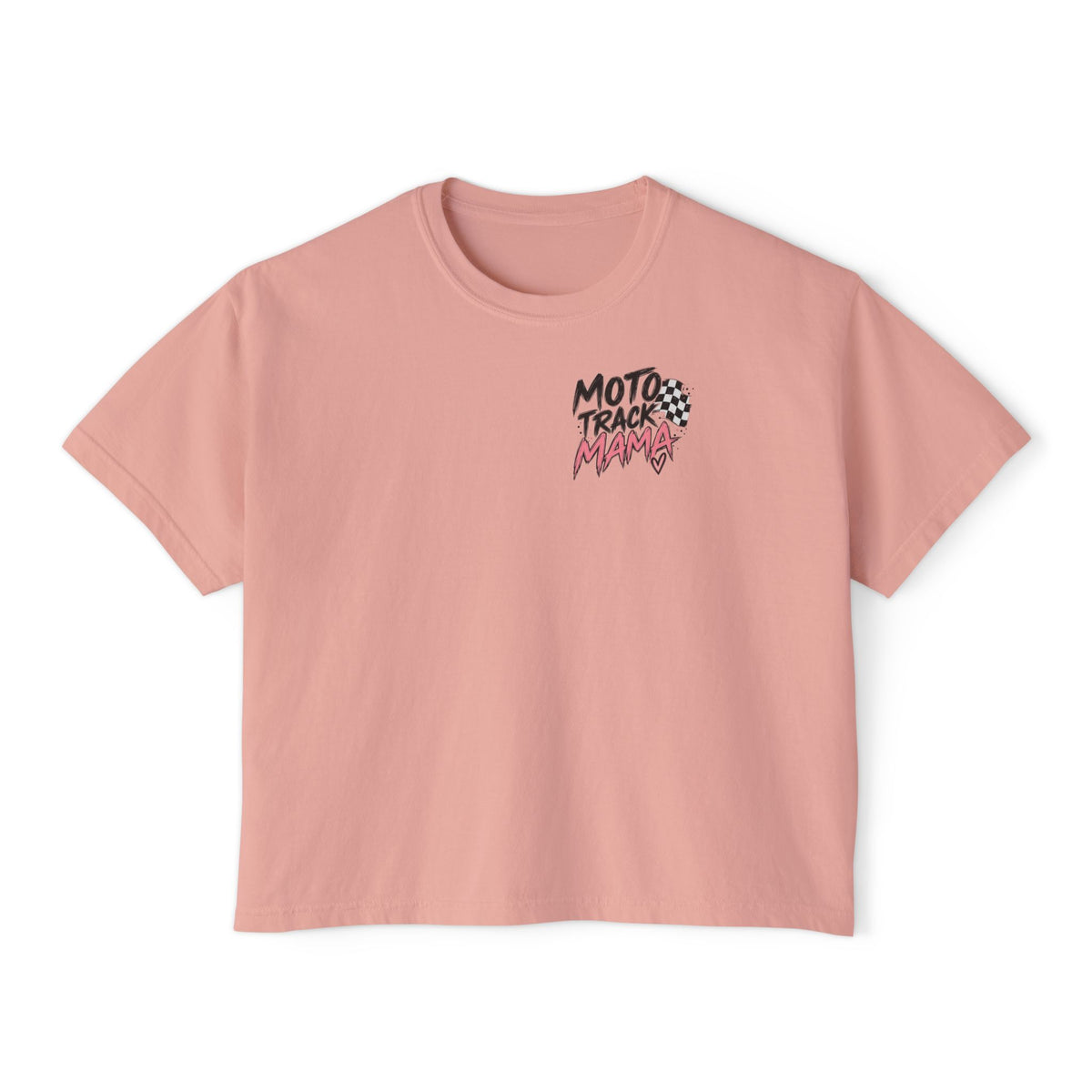 Moto Track Mama – Motocross Mom Graphic Tee 🏁💗