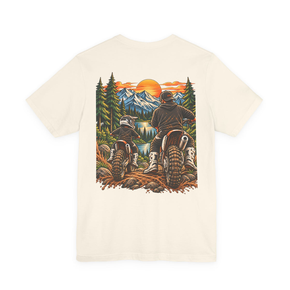 Moto Dad & Mini Adventure Tee | Father & Son Dirt Bike Shirt | Cozy Chaos Co. 🏍️🏁🌲