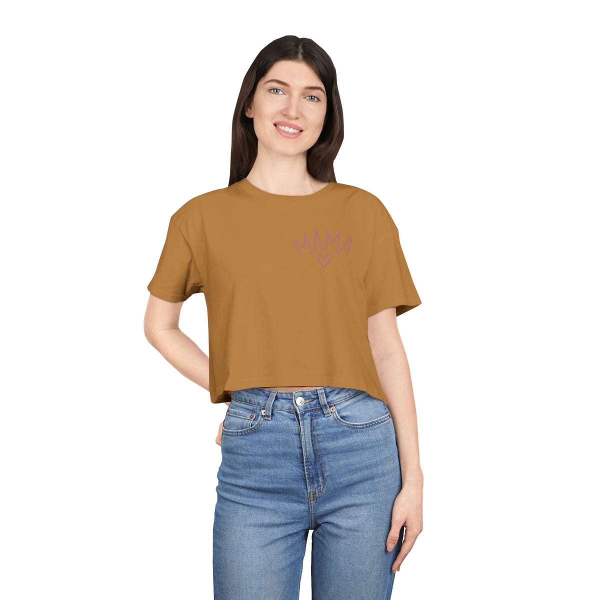 Women's Raising Babies & Building Dreams Crop Tee