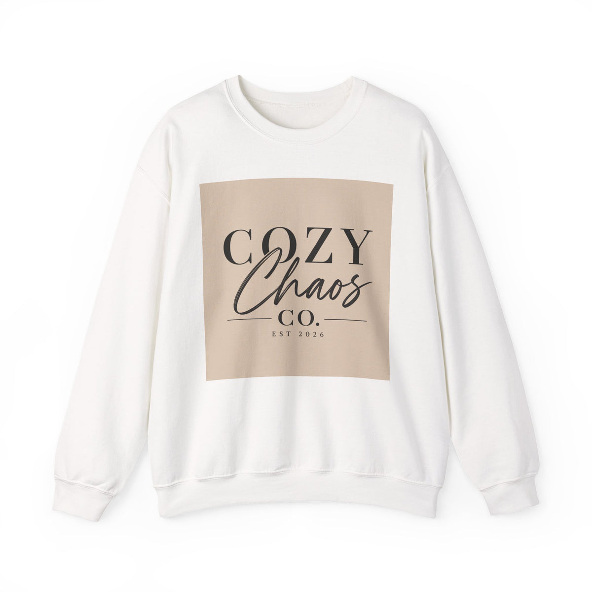 Cozy Chaos Co. Signature Crewneck Sweatshirt – Est. 2026