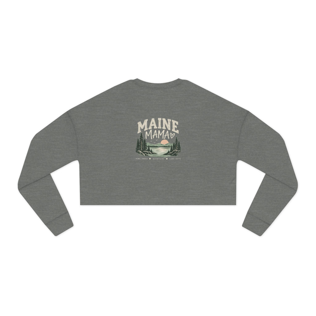 Women's Maine Mama Cropped Sweatshirt