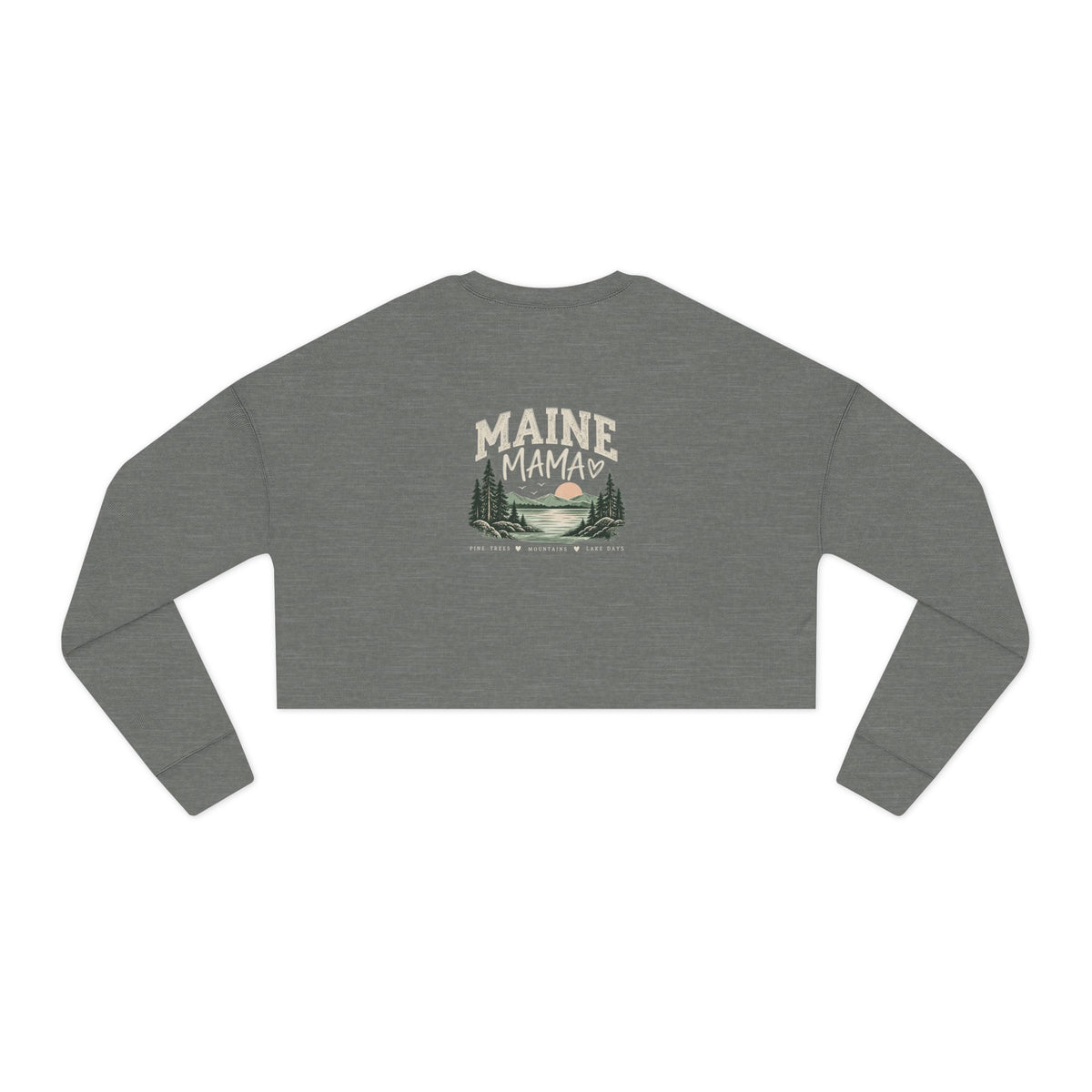 Women's Maine Mama Cropped Sweatshirt
