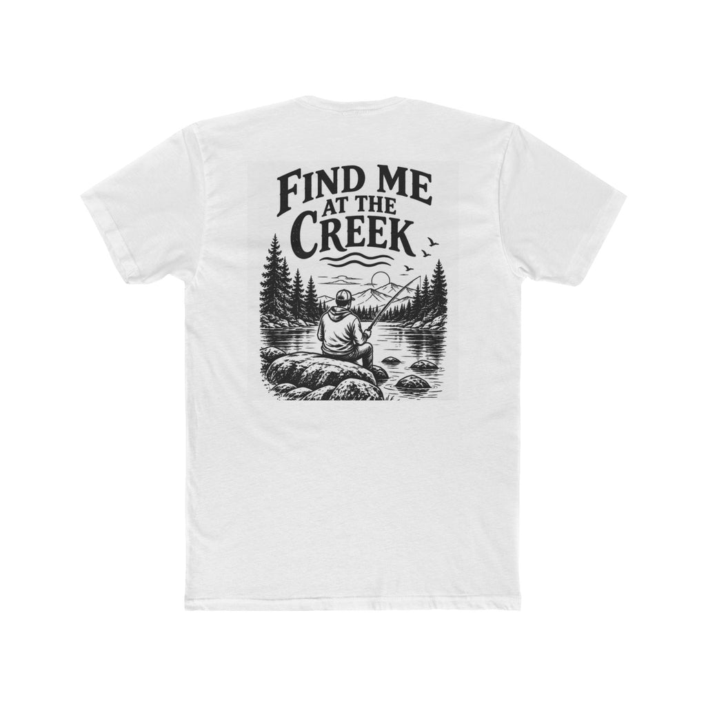 Find Me at the Creek – Men’s Fishing & Outdoors Tee | Cozy Chaos Co. 🎣🌲
