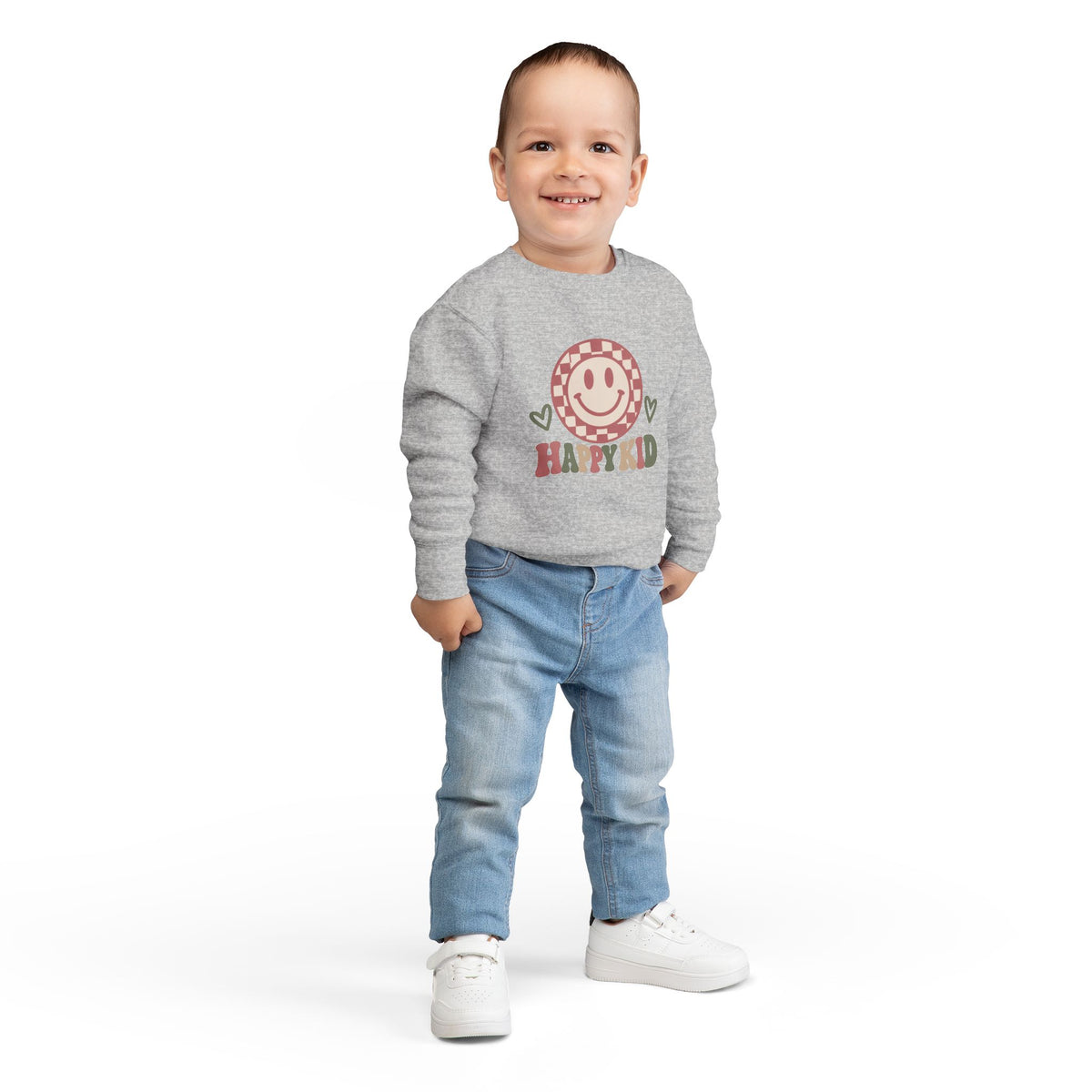 Happy Kid Toddler Sweatshirt | Cozy Chaos Co.