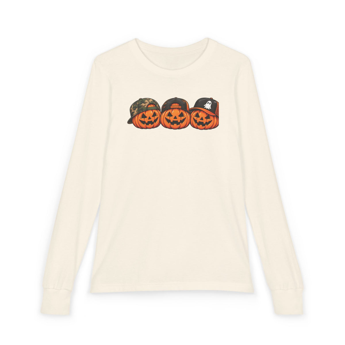 Cool Pumpkin Crew Kids Halloween Sweatshirt | Cozy Chaos Kid 🎃🧢👻