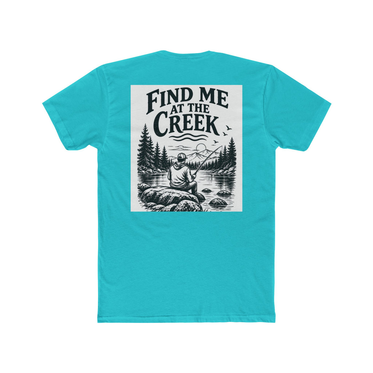 Find Me at the Creek – Men’s Fishing & Outdoors Tee | Cozy Chaos Co. 🎣🌲