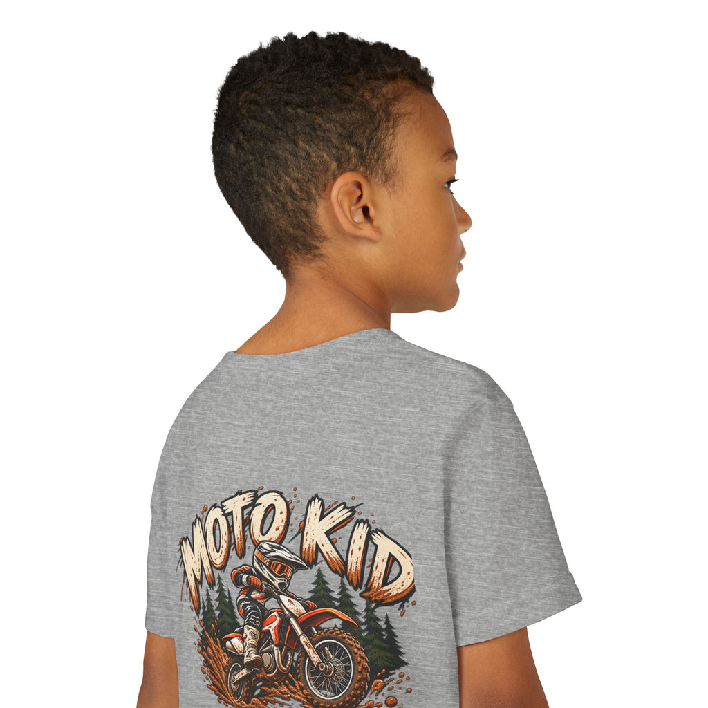Moto Kid Motocross Tee | Dirt Bike Racing Kids Shirt | Cozy Chaos Co. 🏁🏍️⚡