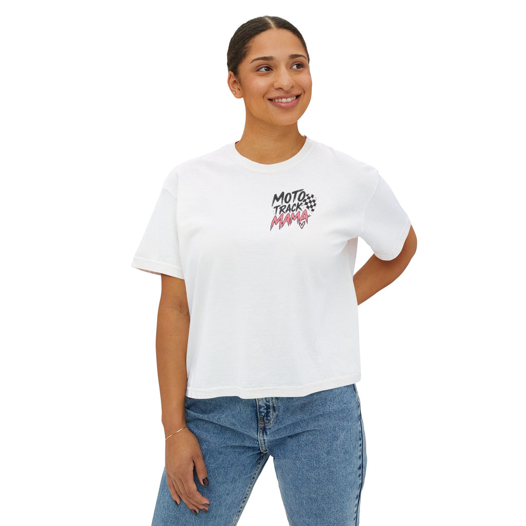 Moto Track Mama – Motocross Mom Graphic Tee 🏁💗