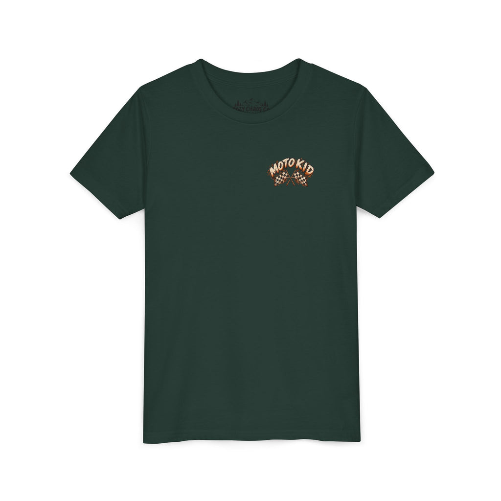 Moto Kid Motocross Tee | Dirt Bike Racing Kids Shirt | Cozy Chaos Co. 🏁🏍️⚡