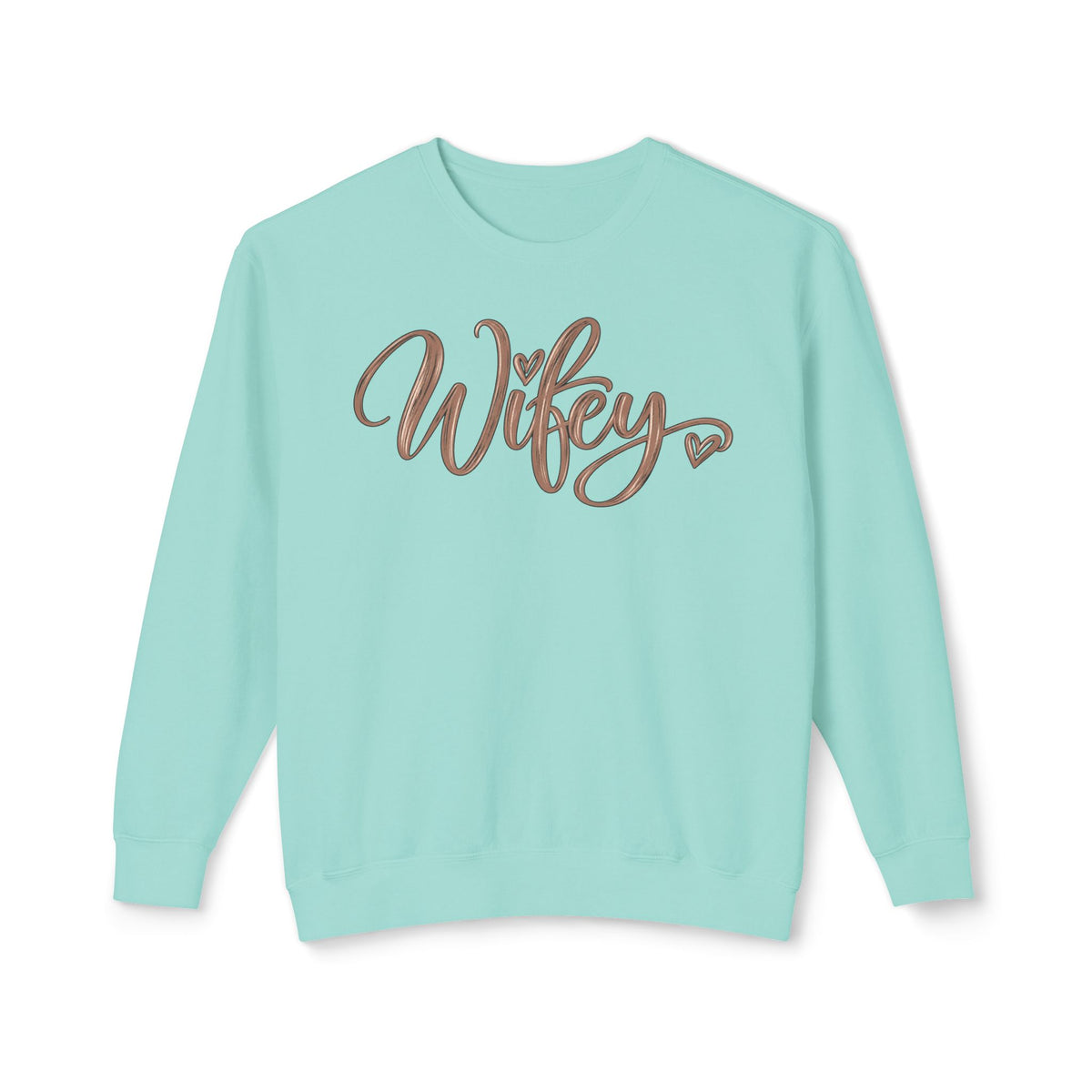 Wifey Crewneck Sweatshirt | Cozy Bridal Sweatshirt | Newlywed Wife Gift | Cute Wife Sweater 💍🤎