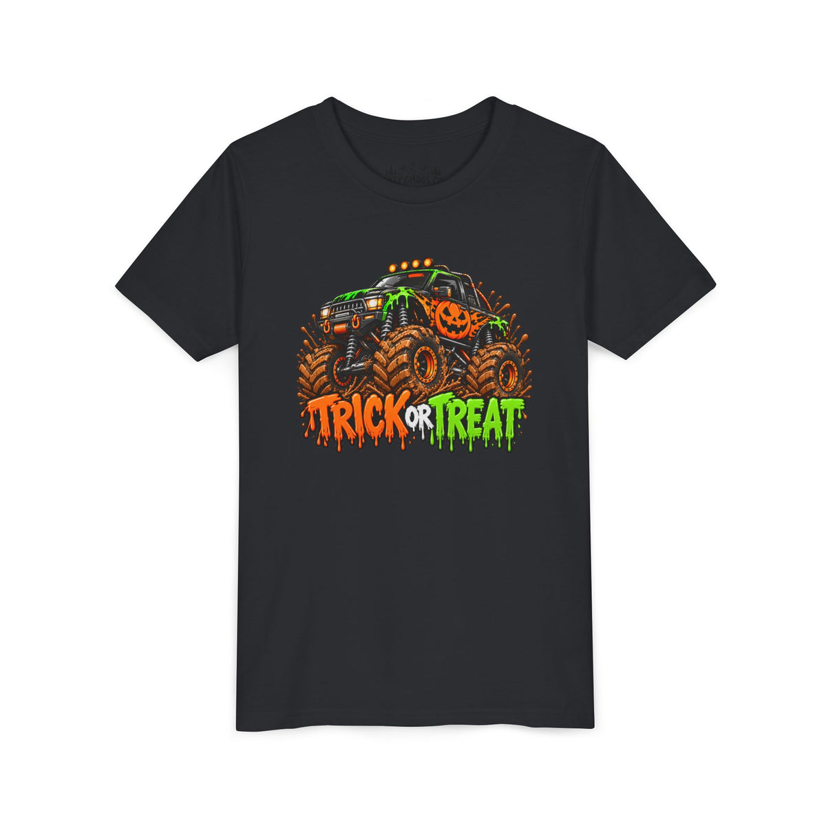 Trick or Treat Monster Truck Kids Halloween Sweatshirt | Cozy Chaos Kid 🎃🏁👻