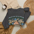Cold Hands, Warm Coffee Winter Crewneck Sweatshirt – Cozy Mountain Coffee Sweater ☕❄️🌲