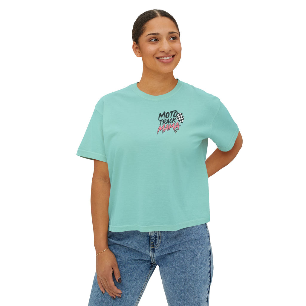 Moto Track Mama – Motocross Mom Graphic Tee 🏁💗