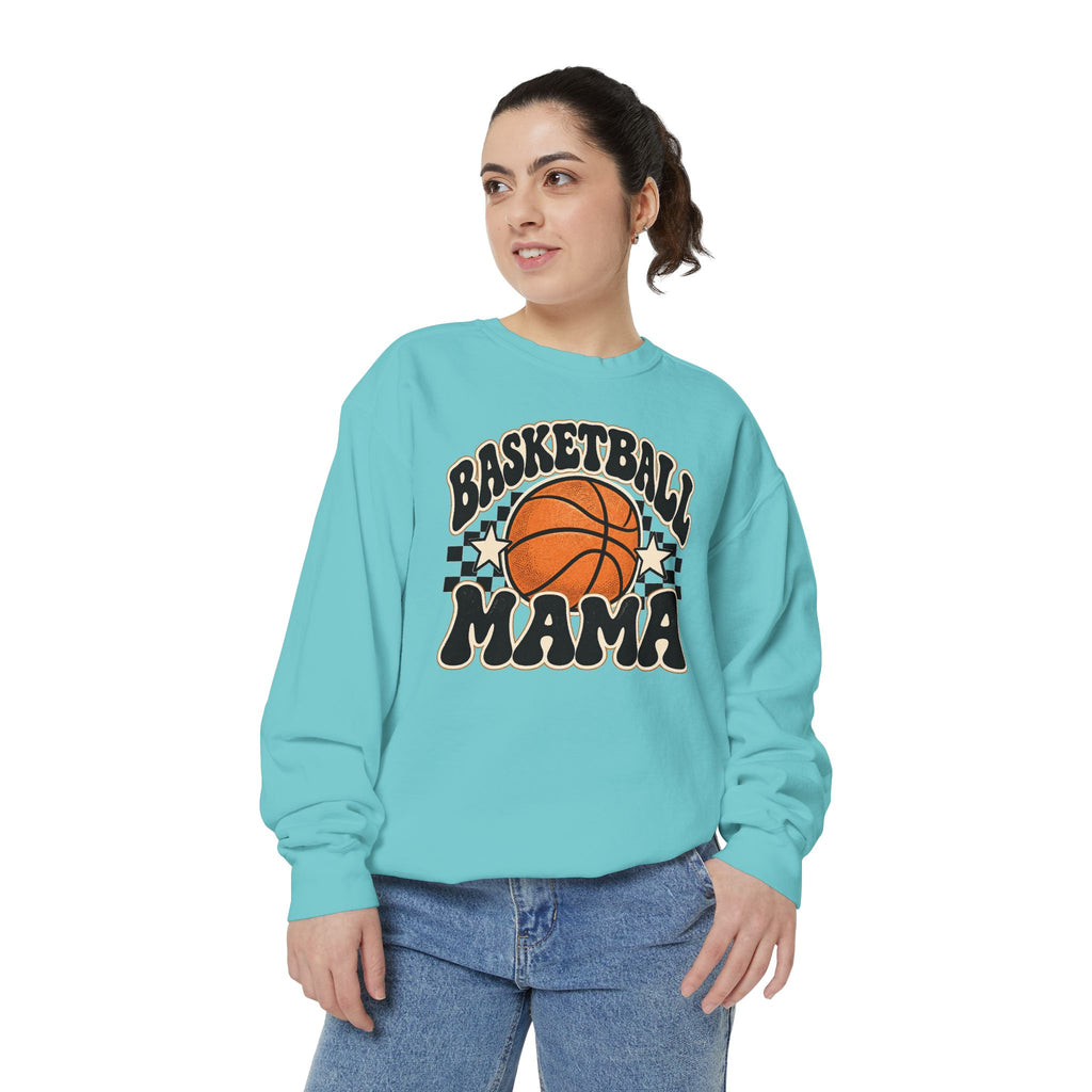 Basketball Mama Retro Game Day Crewneck Sweatshirt 🏀